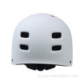 Capacete de skate branco fosco para jovens adultos